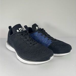 APL Techloom Pro Black Blue Knit Sneakers Men's Size 8